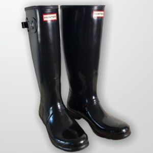 Hunter Black Tall Boots